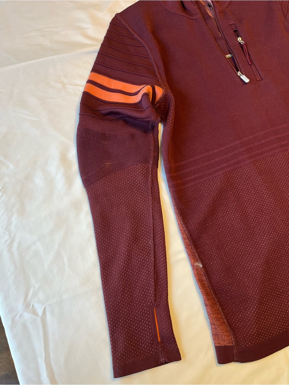 Smartwool Intraknit 250 Merino Wool Quarter Zip Base Layer Top M - Picture 3 of 12